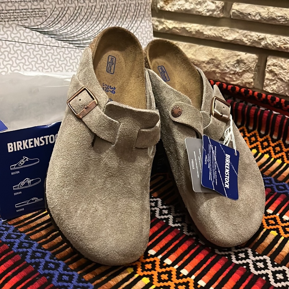 Birkenstock Boston Clogs - Taupe 39